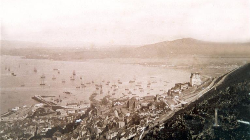 View of town from near Calpe Battery